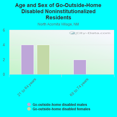 Age and Sex of Go-Outside-Home Disabled Noninstitutionalized Residents