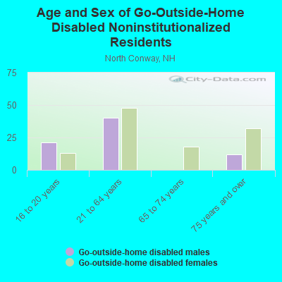 Age and Sex of Go-Outside-Home Disabled Noninstitutionalized Residents