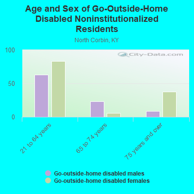 Age and Sex of Go-Outside-Home Disabled Noninstitutionalized Residents