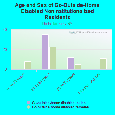 Age and Sex of Go-Outside-Home Disabled Noninstitutionalized Residents