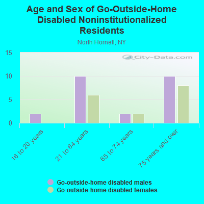 Age and Sex of Go-Outside-Home Disabled Noninstitutionalized Residents