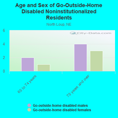 Age and Sex of Go-Outside-Home Disabled Noninstitutionalized Residents