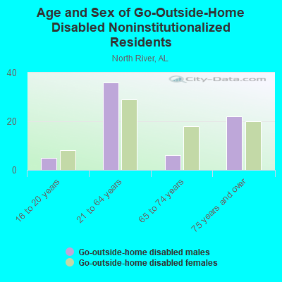 Age and Sex of Go-Outside-Home Disabled Noninstitutionalized Residents