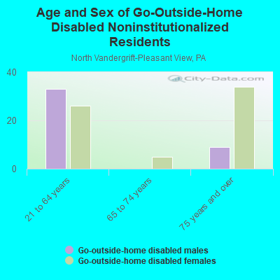 Age and Sex of Go-Outside-Home Disabled Noninstitutionalized Residents