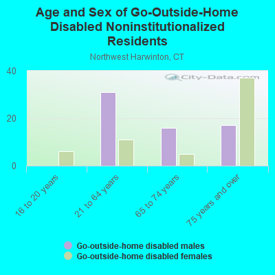 Age and Sex of Go-Outside-Home Disabled Noninstitutionalized Residents