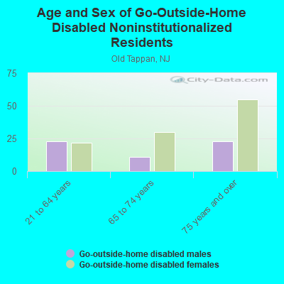 Age and Sex of Go-Outside-Home Disabled Noninstitutionalized Residents