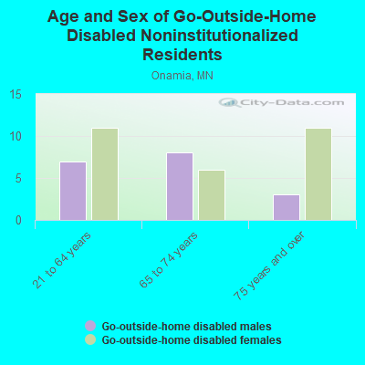 Age and Sex of Go-Outside-Home Disabled Noninstitutionalized Residents