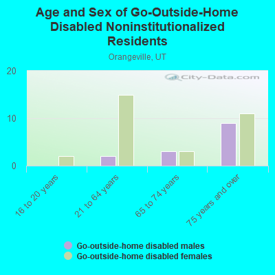 Age and Sex of Go-Outside-Home Disabled Noninstitutionalized Residents