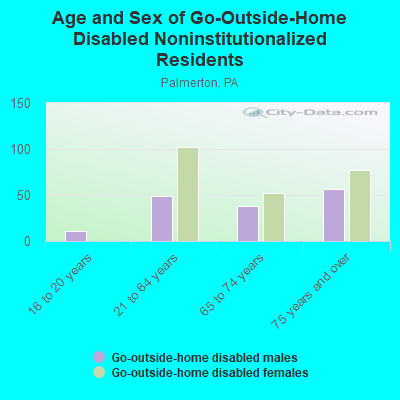 Age and Sex of Go-Outside-Home Disabled Noninstitutionalized Residents