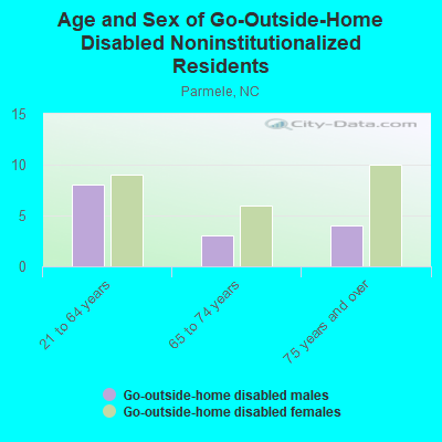 Age and Sex of Go-Outside-Home Disabled Noninstitutionalized Residents