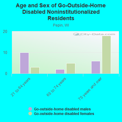 Age and Sex of Go-Outside-Home Disabled Noninstitutionalized Residents