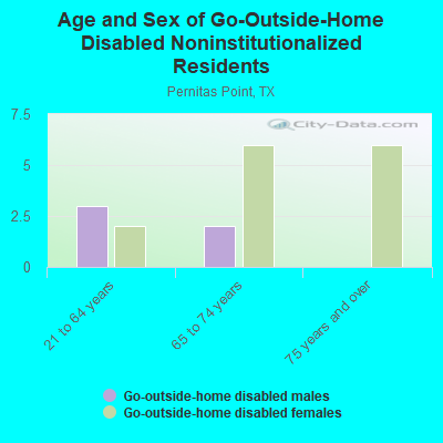 Age and Sex of Go-Outside-Home Disabled Noninstitutionalized Residents