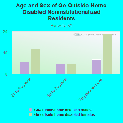 Age and Sex of Go-Outside-Home Disabled Noninstitutionalized Residents