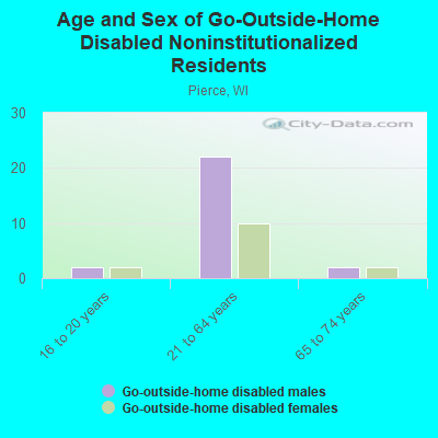 Age and Sex of Go-Outside-Home Disabled Noninstitutionalized Residents