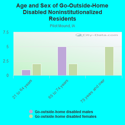 Age and Sex of Go-Outside-Home Disabled Noninstitutionalized Residents