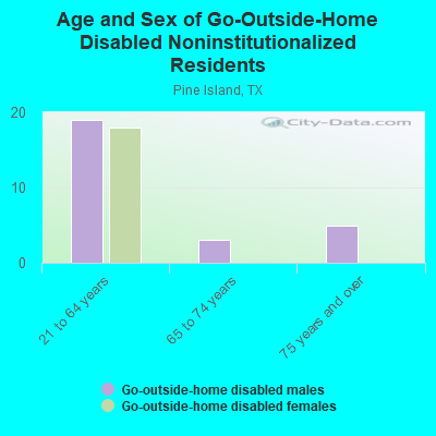 Age and Sex of Go-Outside-Home Disabled Noninstitutionalized Residents