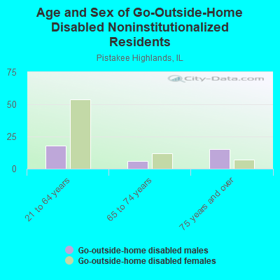 Age and Sex of Go-Outside-Home Disabled Noninstitutionalized Residents