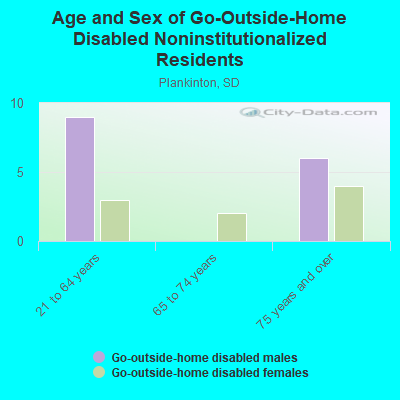 Age and Sex of Go-Outside-Home Disabled Noninstitutionalized Residents