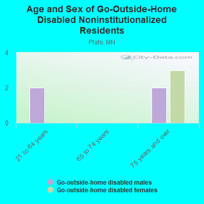 Age and Sex of Go-Outside-Home Disabled Noninstitutionalized Residents