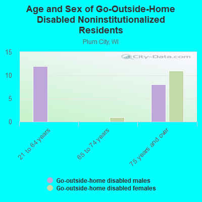 Age and Sex of Go-Outside-Home Disabled Noninstitutionalized Residents