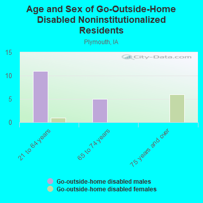 Age and Sex of Go-Outside-Home Disabled Noninstitutionalized Residents