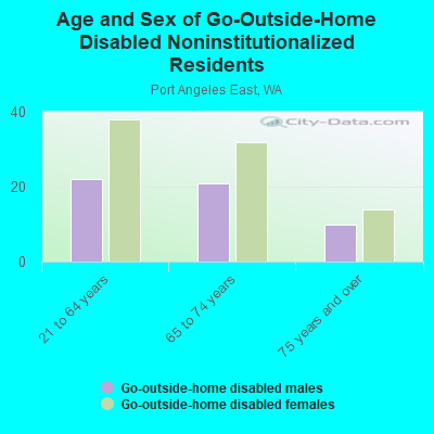 Age and Sex of Go-Outside-Home Disabled Noninstitutionalized Residents