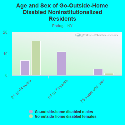 Age and Sex of Go-Outside-Home Disabled Noninstitutionalized Residents