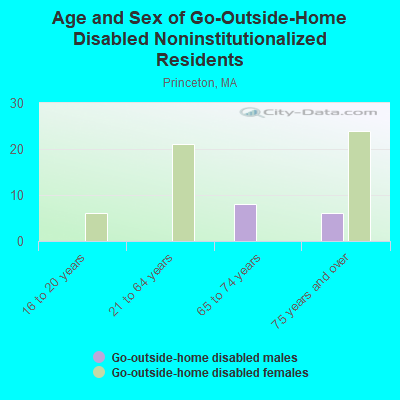 Age and Sex of Go-Outside-Home Disabled Noninstitutionalized Residents