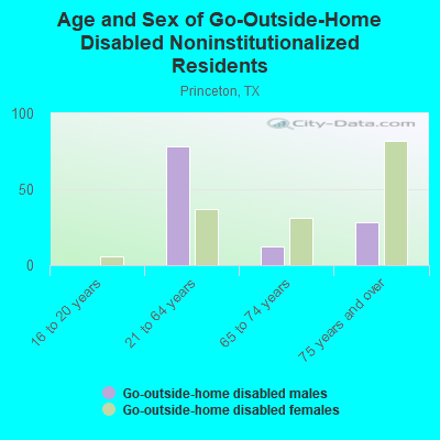 Age and Sex of Go-Outside-Home Disabled Noninstitutionalized Residents