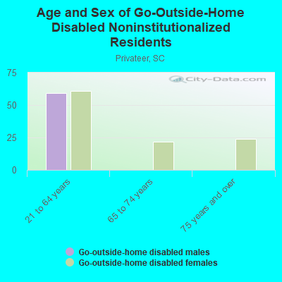 Age and Sex of Go-Outside-Home Disabled Noninstitutionalized Residents