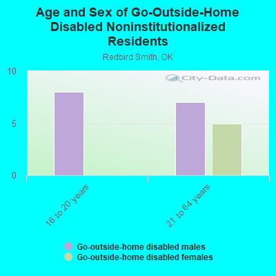 Age and Sex of Go-Outside-Home Disabled Noninstitutionalized Residents