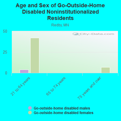 Age and Sex of Go-Outside-Home Disabled Noninstitutionalized Residents