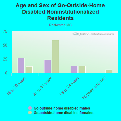 Age and Sex of Go-Outside-Home Disabled Noninstitutionalized Residents