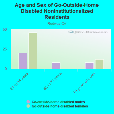 Age and Sex of Go-Outside-Home Disabled Noninstitutionalized Residents