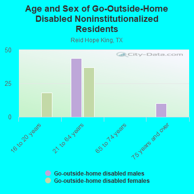 Age and Sex of Go-Outside-Home Disabled Noninstitutionalized Residents