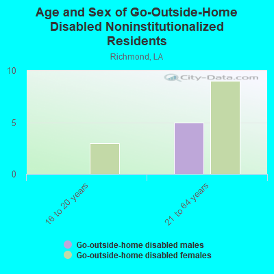 Age and Sex of Go-Outside-Home Disabled Noninstitutionalized Residents