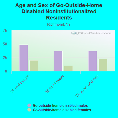 Age and Sex of Go-Outside-Home Disabled Noninstitutionalized Residents