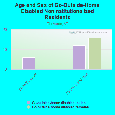 Age and Sex of Go-Outside-Home Disabled Noninstitutionalized Residents