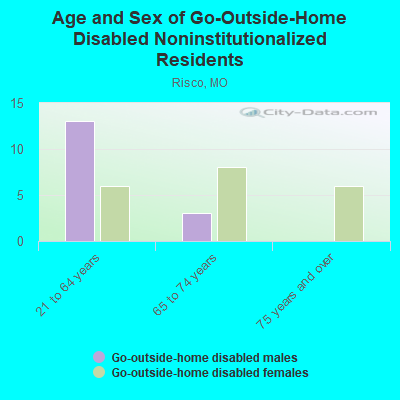 Age and Sex of Go-Outside-Home Disabled Noninstitutionalized Residents