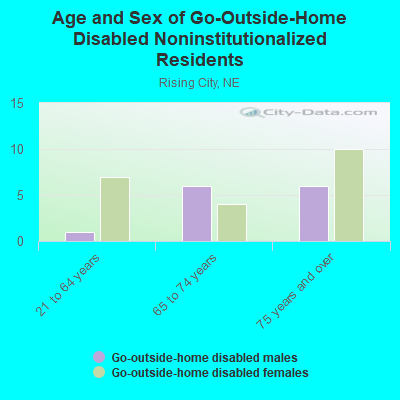 Age and Sex of Go-Outside-Home Disabled Noninstitutionalized Residents