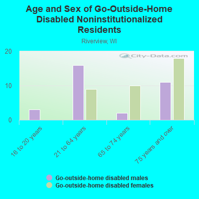 Age and Sex of Go-Outside-Home Disabled Noninstitutionalized Residents