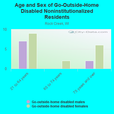 Age and Sex of Go-Outside-Home Disabled Noninstitutionalized Residents