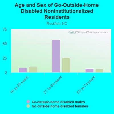 Age and Sex of Go-Outside-Home Disabled Noninstitutionalized Residents