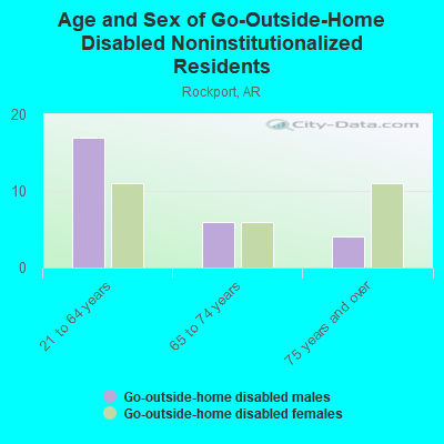 Age and Sex of Go-Outside-Home Disabled Noninstitutionalized Residents