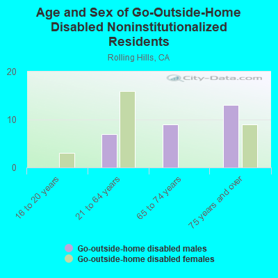 Age and Sex of Go-Outside-Home Disabled Noninstitutionalized Residents