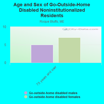 Age and Sex of Go-Outside-Home Disabled Noninstitutionalized Residents