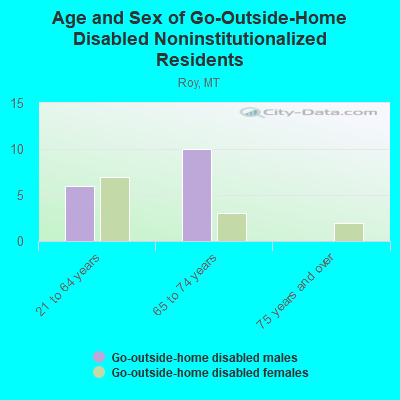 Age and Sex of Go-Outside-Home Disabled Noninstitutionalized Residents