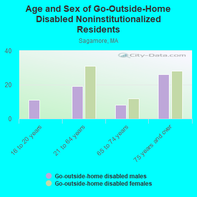 Age and Sex of Go-Outside-Home Disabled Noninstitutionalized Residents