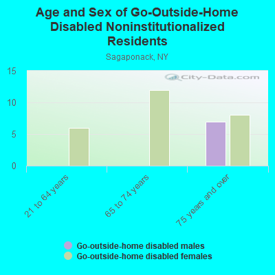 Age and Sex of Go-Outside-Home Disabled Noninstitutionalized Residents