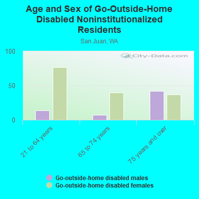 Age and Sex of Go-Outside-Home Disabled Noninstitutionalized Residents